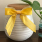 Handmade Hand crafted Yellow Bows 3pcs