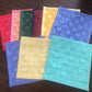 Handmade Hand-crafted fabric Coasters 2pcs Set (Blue)